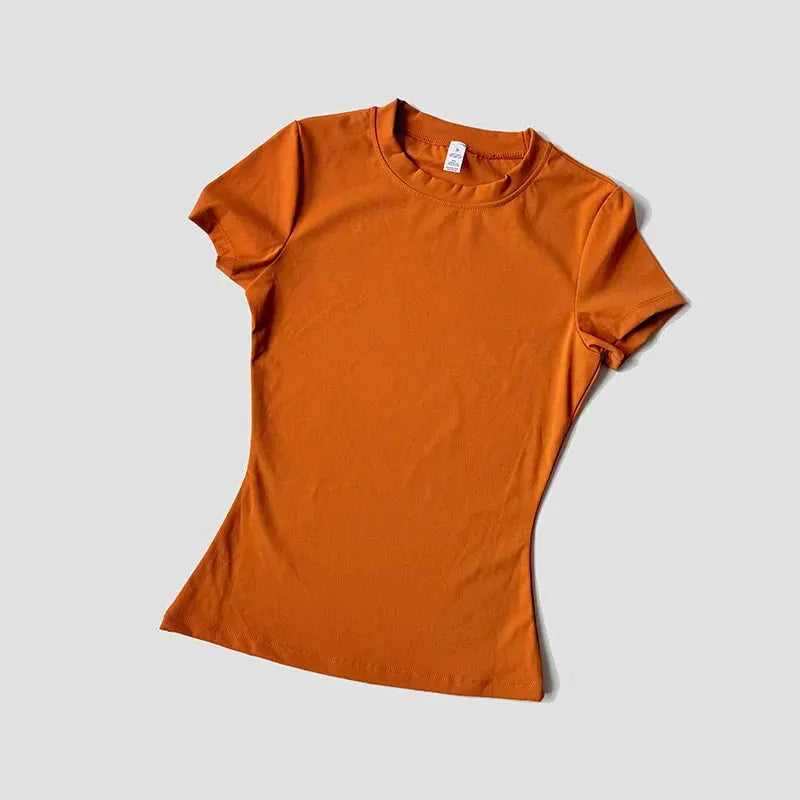 Women’s Seamless Short Sleeve Yoga Top – Fitness & Running Activewear by Vimost Shop