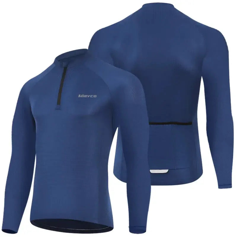 Men Long Sleeve Cycling Jersey Quick Dry Breathable Road Bike Shirt by Vimost Shop