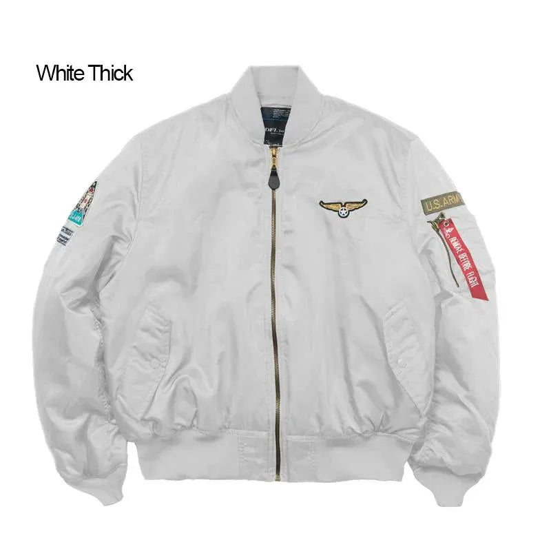 Men's Bomber Jacket Casual Fall Winter Military Jacket and Coats Outwear by Vimost Shop