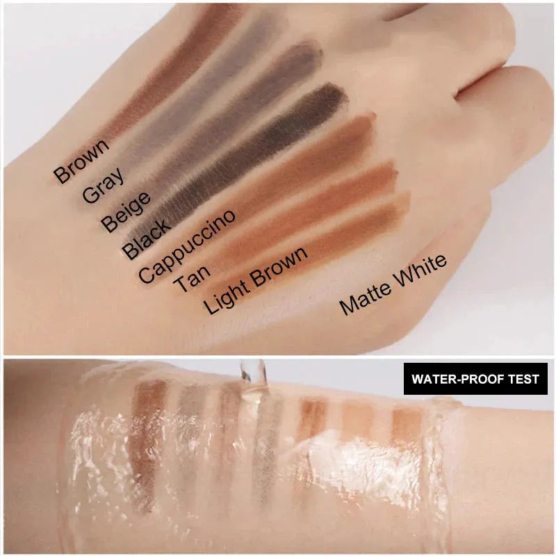 1PC Eyebrow Pencil Waterproof Microblading Eyebrow Pen Tint Tattoo Eyebrows Makeup 6 Colors Natural Long Lasting Eye Brow Pencil by NICOO EYELASH BEAUTY Official Store