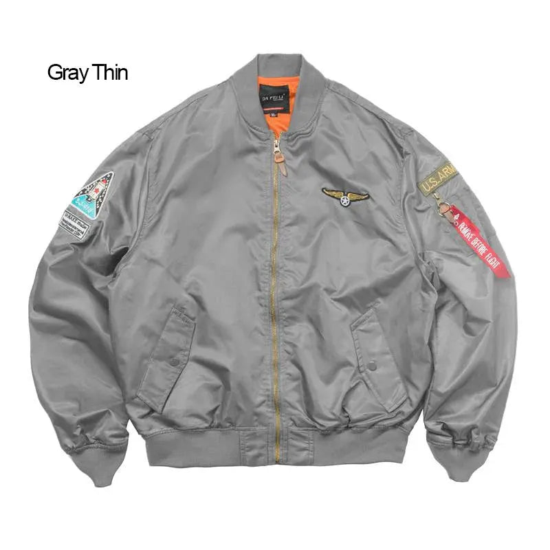Men's Bomber Jacket Casual Fall Winter Military Jacket and Coats Outwear by Vimost Shop