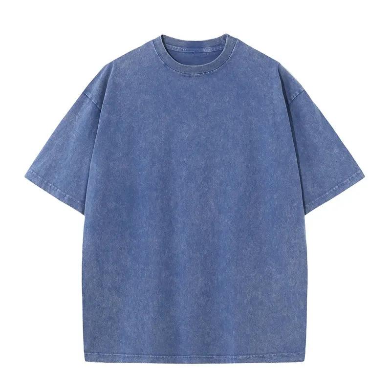 Men’s Washed Oversized Short-Sleeve T-Shirt by Vimost Shop