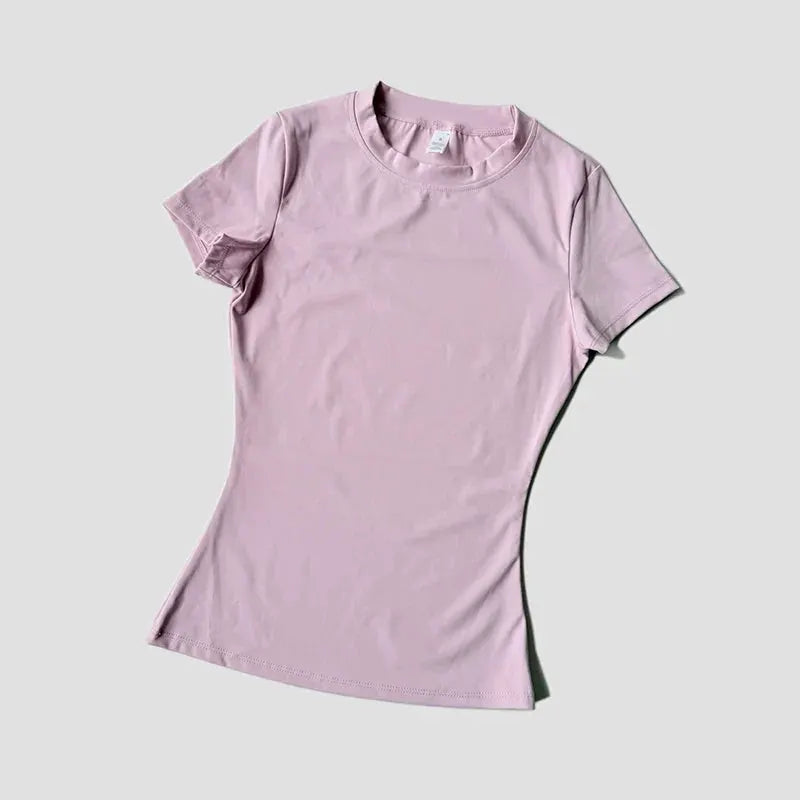Women’s Seamless Short Sleeve Yoga Top – Fitness & Running Activewear by Vimost Shop