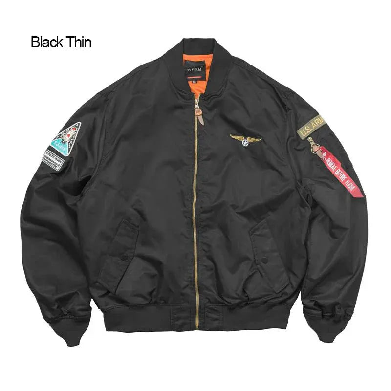 Men's Bomber Jacket Casual Fall Winter Military Jacket and Coats Outwear by Vimost Shop
