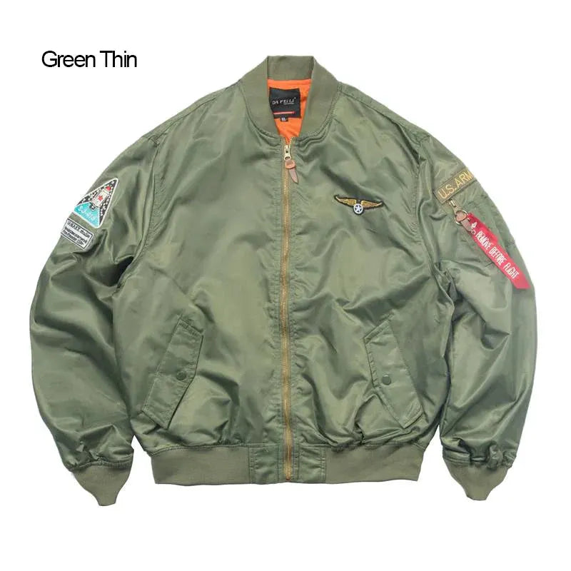 Men's Bomber Jacket Casual Fall Winter Military Jacket and Coats Outwear by Vimost Shop