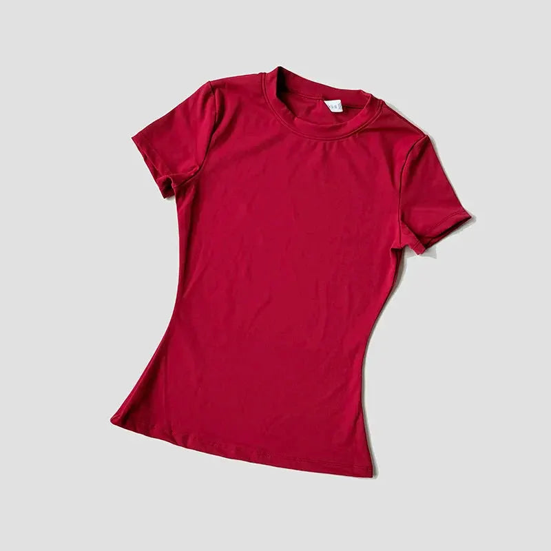 Women’s Seamless Short Sleeve Yoga Top – Fitness & Running Activewear by Vimost Shop
