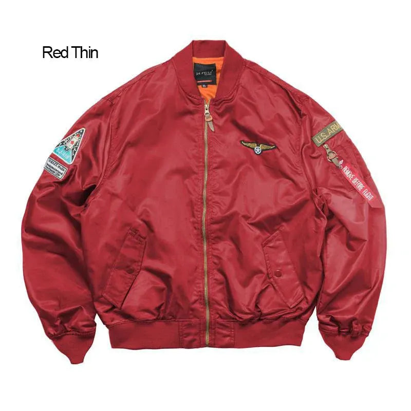 Men's Bomber Jacket Casual Fall Winter Military Jacket and Coats Outwear by Vimost Shop