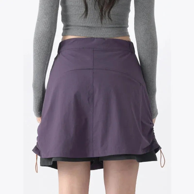 Women's Lightweight Stretch Skort with Cargo Detail by Vimost Shop