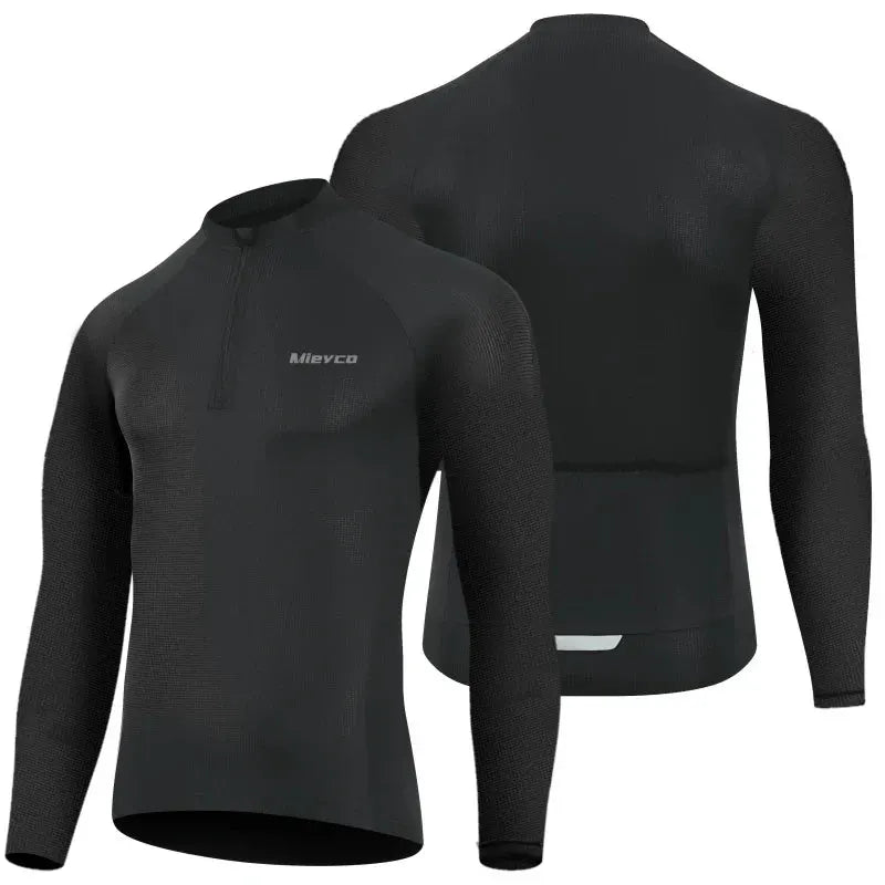 Men Long Sleeve Cycling Jersey Quick Dry Breathable Road Bike Shirt by Vimost Shop