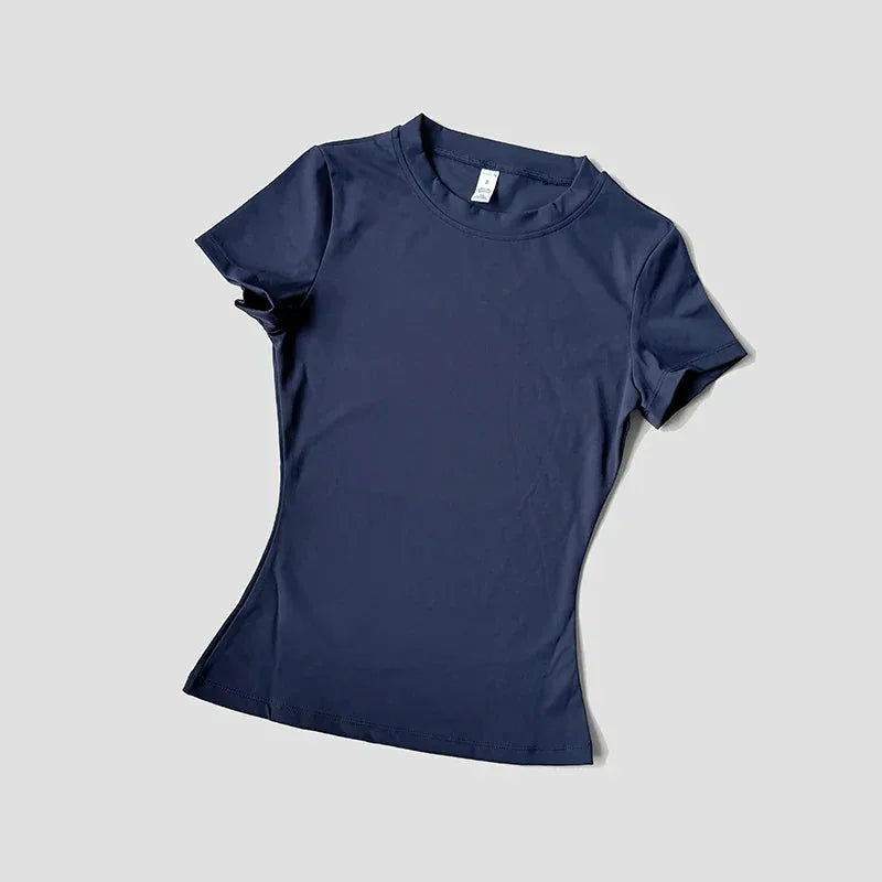 Women’s Seamless Short Sleeve Yoga Top – Fitness & Running Activewear by Vimost Shop