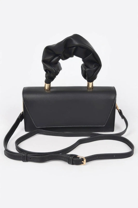 SOHO Wrinkled Handle Flap Clutch - New Collection Los Angeles - BYMANYC ® New York by BYMANYC ® New York