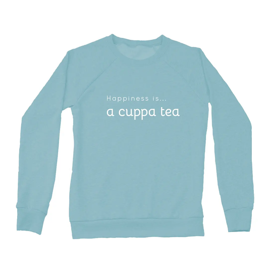Women's Cuppa Tea Crew Sweatshirt, Teal by Coffee