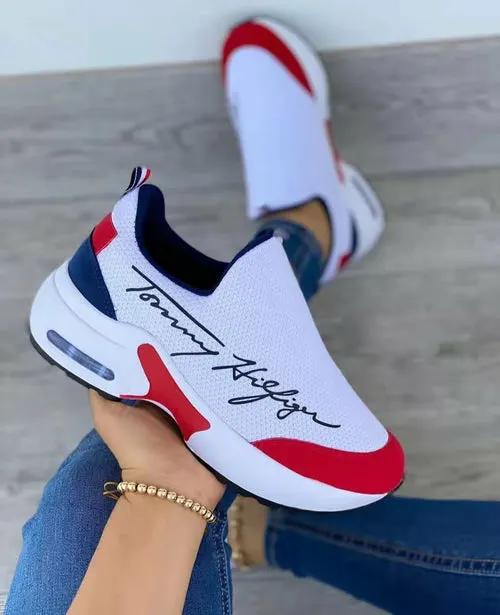 2022 Fashion Casual Breathable Wedges Ladies Walking Sneakers by Coffee Jasper