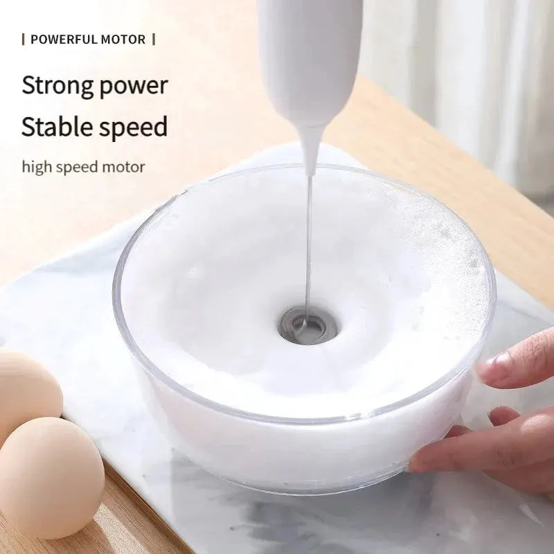 1PC Battery Model Handheld Egg Beater Froth Mixer Kitchen Automatic Coffee Milk Foaming Mixer Kitchen Whisk Tools by Shop1102829035 Store