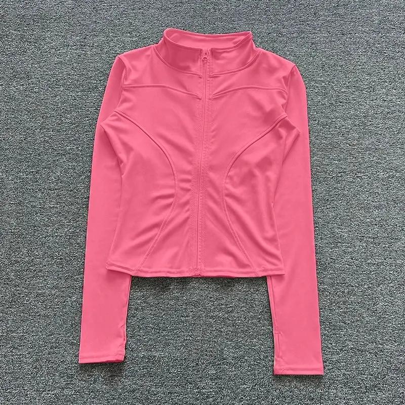 Women Sport Jacket Long Sleeve Shirt Workout Coat Gym Training Clothing Yoga Sportswear by Vimost Shop