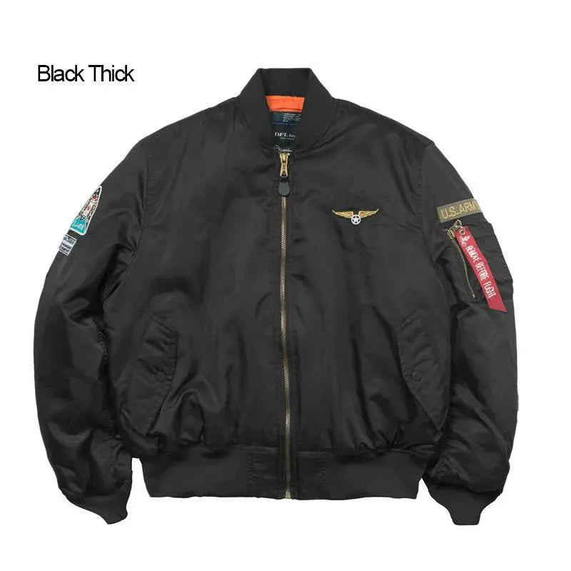 Men's Bomber Jacket Casual Fall Winter Military Jacket and Coats Outwear by Vimost Shop