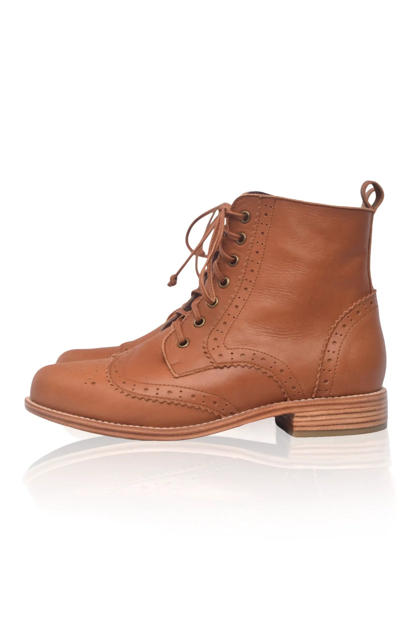 Salstice Brogue Leather Boots by ELF
