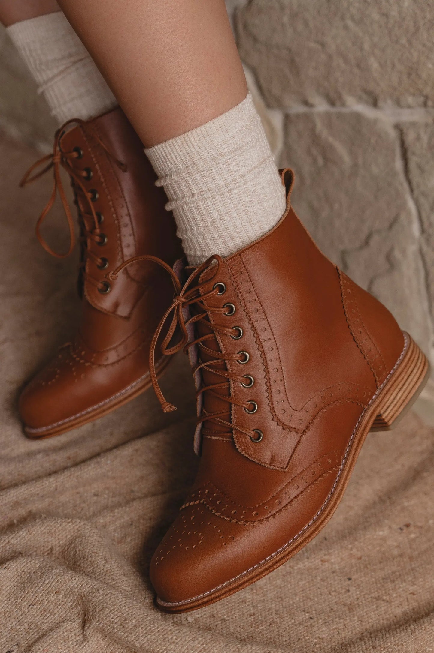 Salstice Brogue Leather Boots by ELF