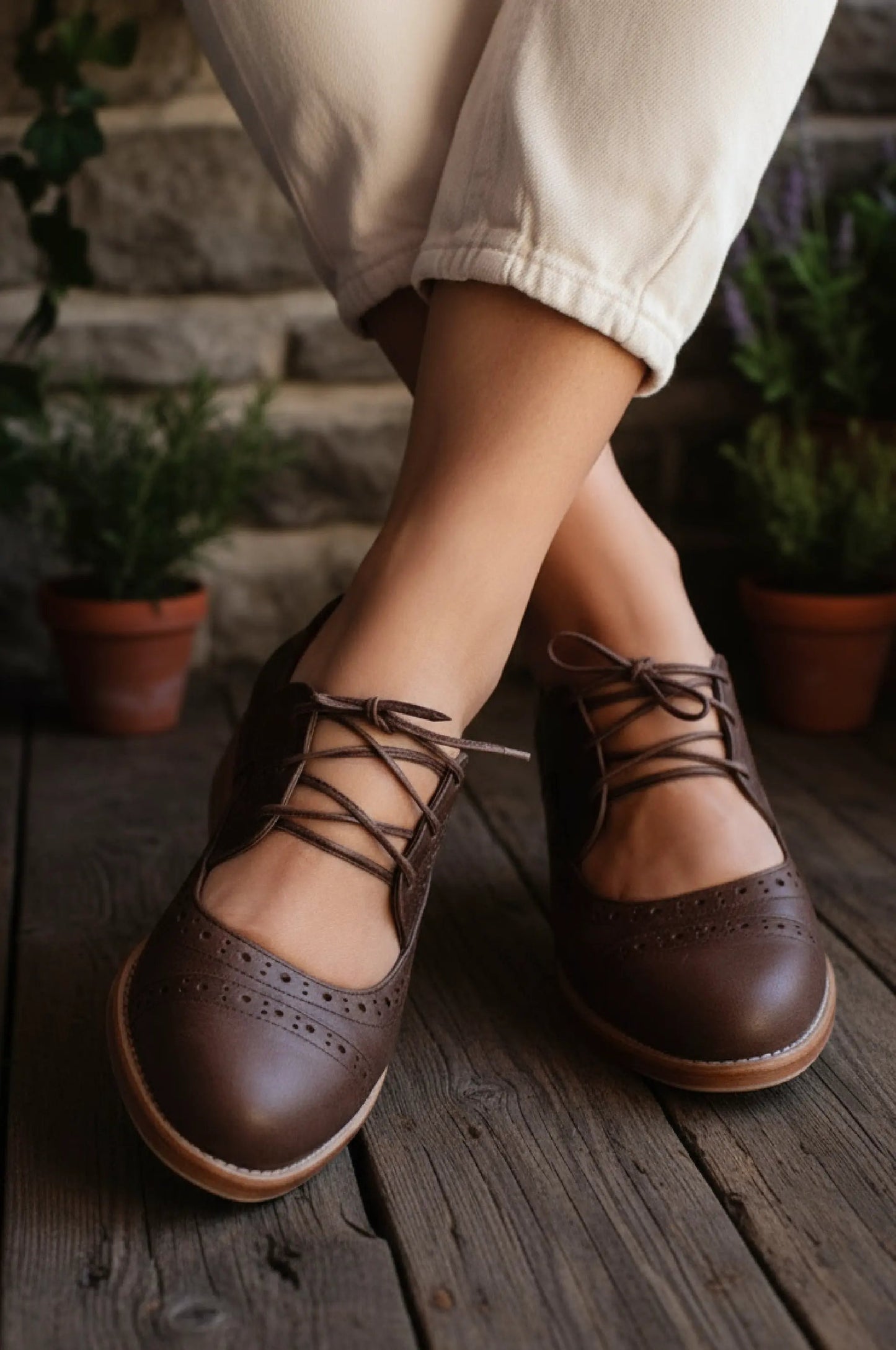 Scandinavia Leather Oxfords (Sz. 4 & 5) by ELF