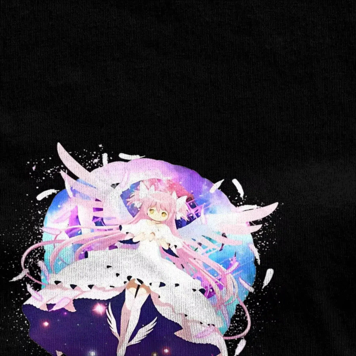 Vintage Madoka Magica Anime Print T-Shirt Soft Breathable Casual Comfortable Pure Cotton Unisex Tops by Vimost Shop