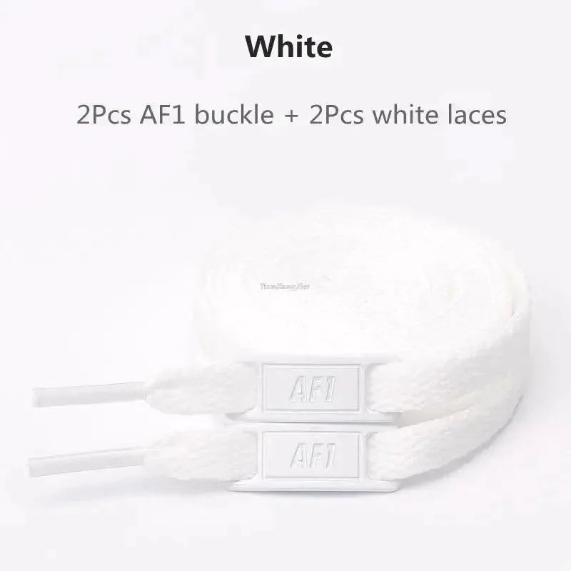Original AF1 Shoelaces Combination White Flats Laces and Shoe Decoration Suit Sneaker Shoelace Air Force One Shoes Accessories by Stone's Store