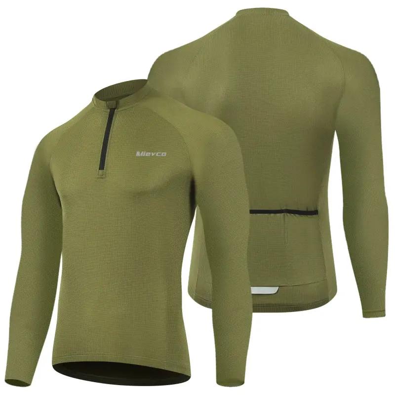 Men Long Sleeve Cycling Jersey Quick Dry Breathable Road Bike Shirt by Vimost Shop