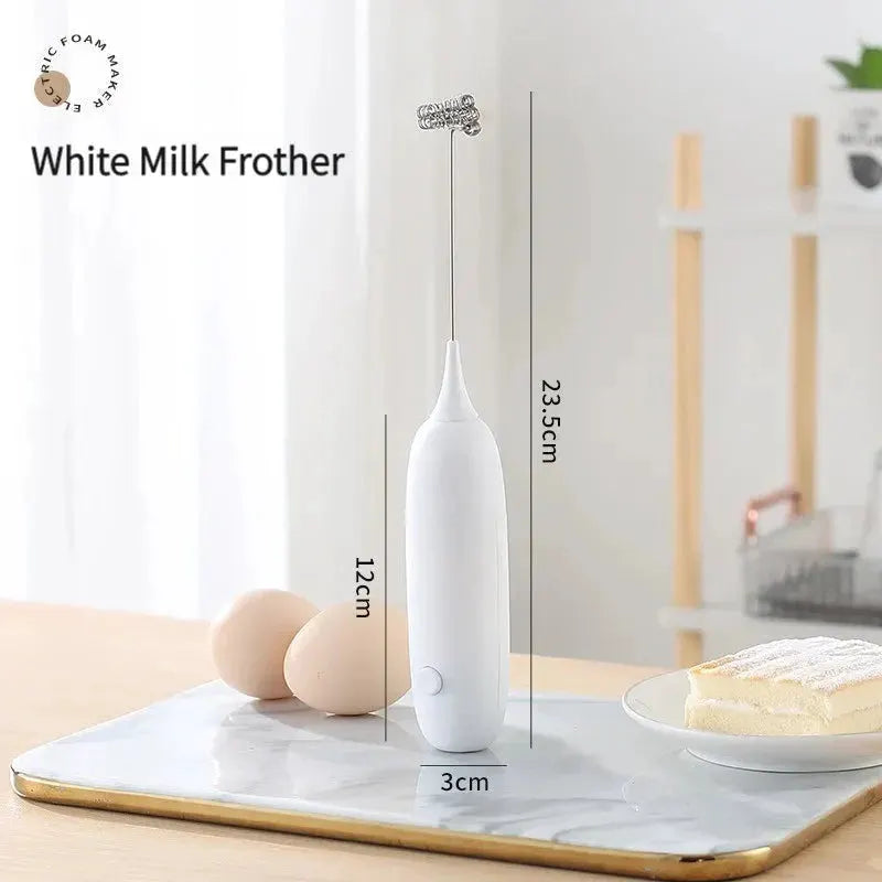 1PC Battery Model Handheld Egg Beater Froth Mixer Kitchen Automatic Coffee Milk Foaming Mixer Kitchen Whisk Tools by Shop1102829035 Store