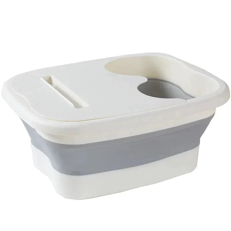 Foldable Footbath Massage Bucket Soaking Bucket Folding Basin Spa Foot Bath Bucket Household Sauna Bathtub Pedicure Bath Bathtub by LoveLife Home Living Store