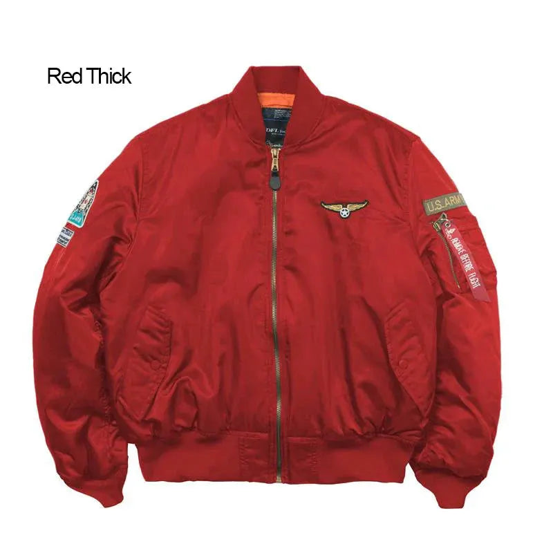 Men's Bomber Jacket Casual Fall Winter Military Jacket and Coats Outwear by Vimost Shop