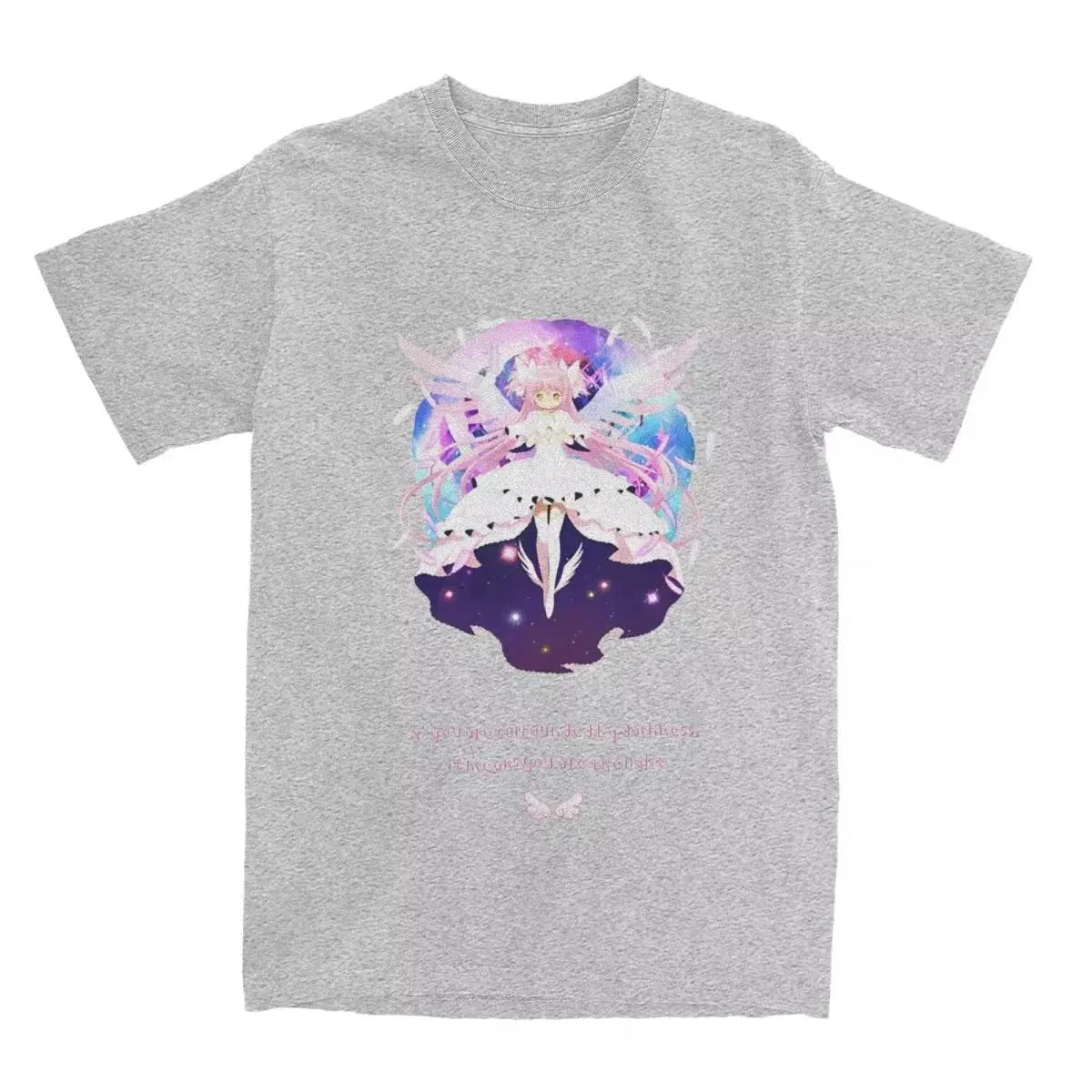 Vintage Madoka Magica Anime Print T-Shirt Soft Breathable Casual Comfortable Pure Cotton Unisex Tops by Vimost Shop