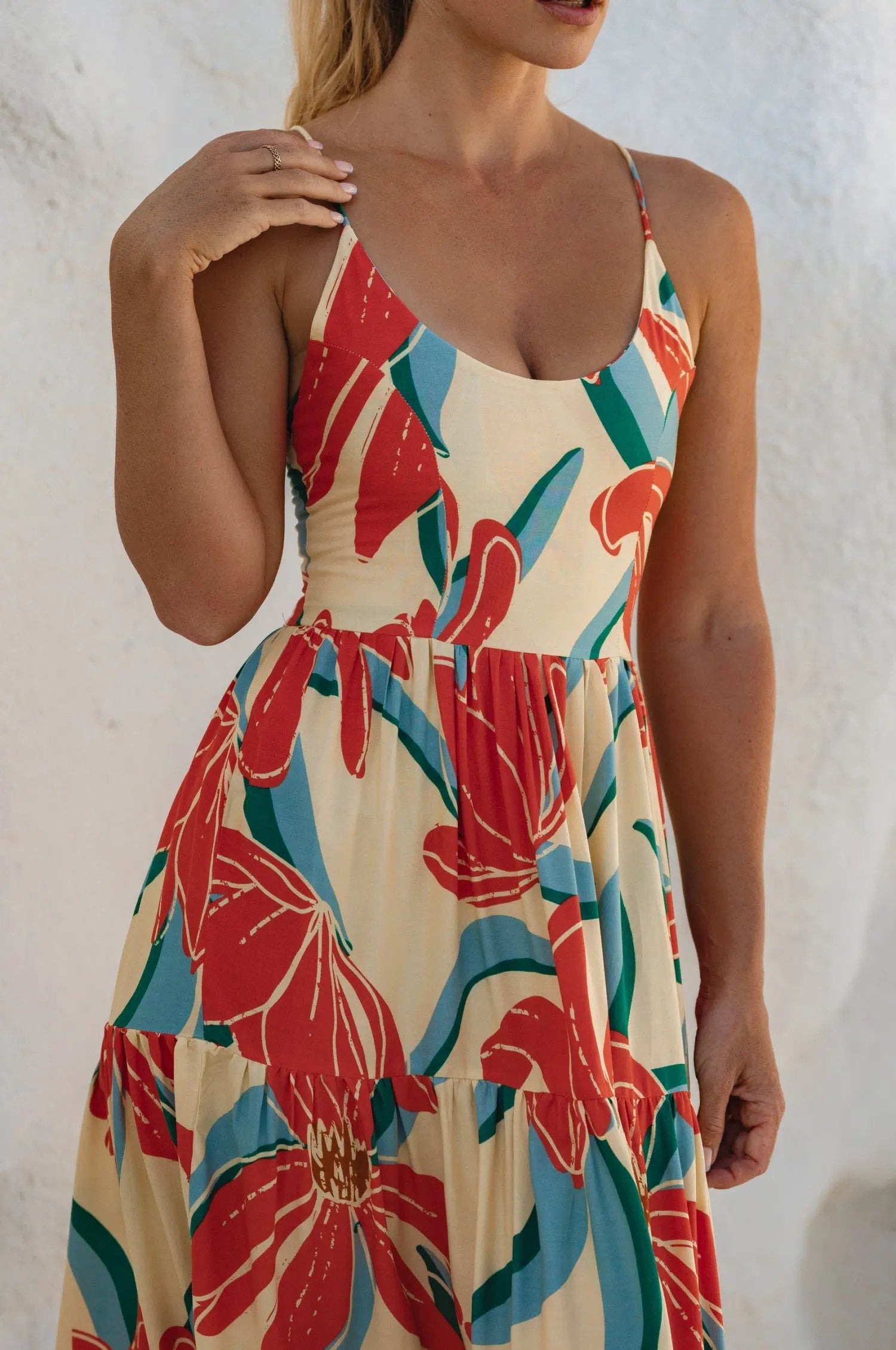 Sea Dreamer Strappy Midi Dress by ELF