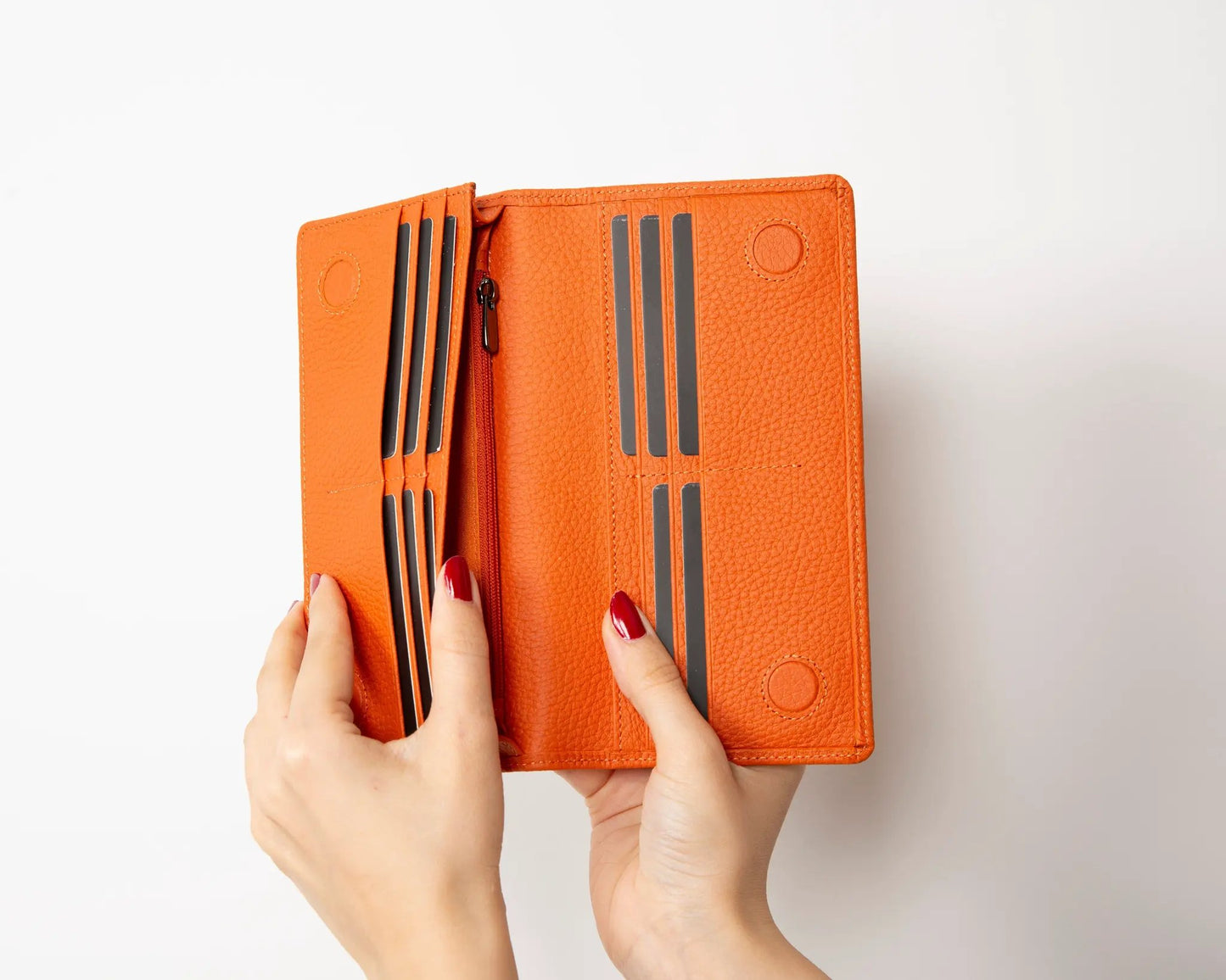 Sedona Leather Unisex Wallet – Genuine Leather Wallet with Phone Pocket & Card Organizer by TORONATA