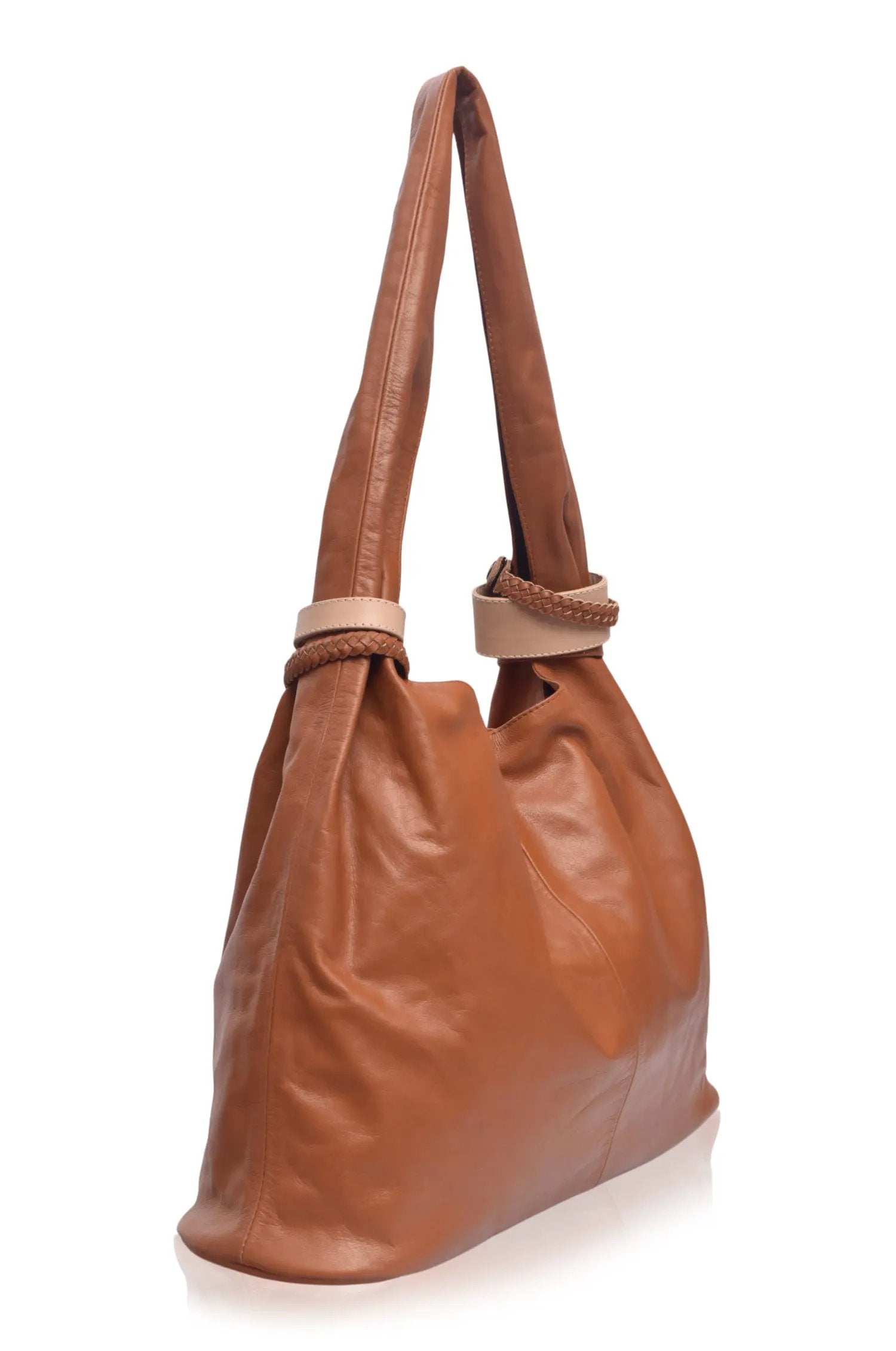 Serendipity Slouchy Leather Tote Bag by ELF