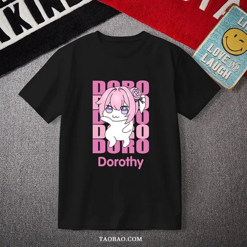 Doro Dorothy Pink Hair Dog Short Sleeve T Shirt Pure Cotton Harajuku Style by Vimost Shop