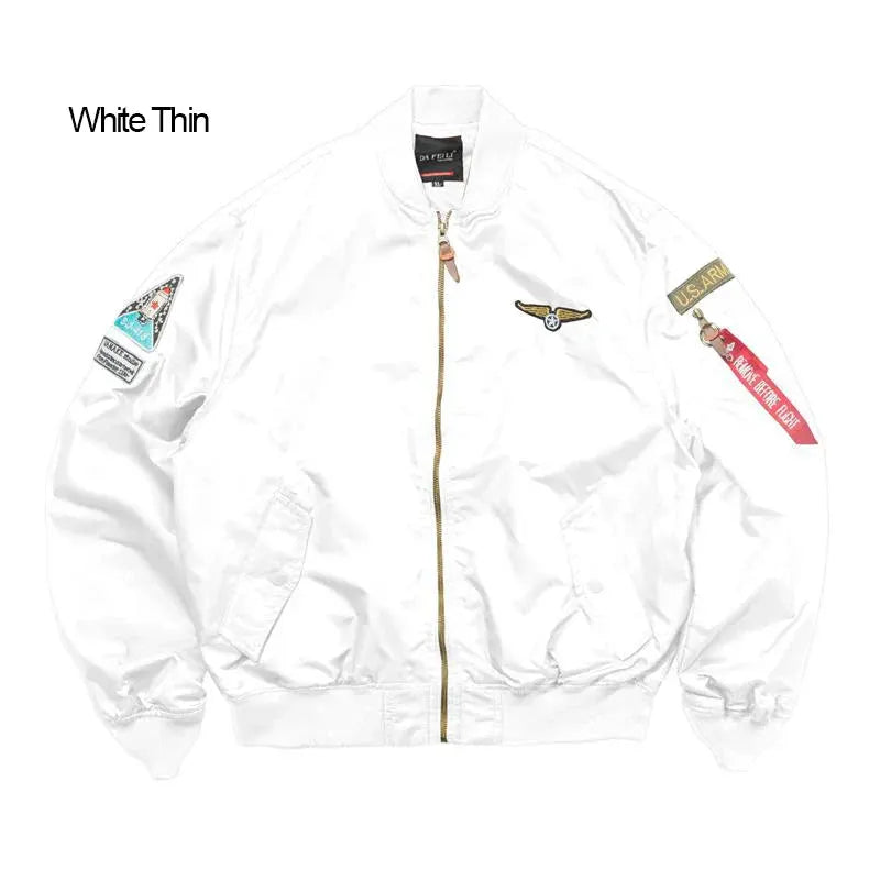 Men's Bomber Jacket Casual Fall Winter Military Jacket and Coats Outwear by Vimost Shop