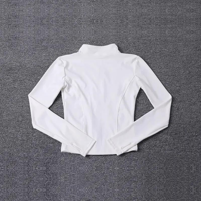 Women Sport Jacket Long Sleeve Shirt Workout Coat Gym Training Clothing Yoga Sportswear by Vimost Shop