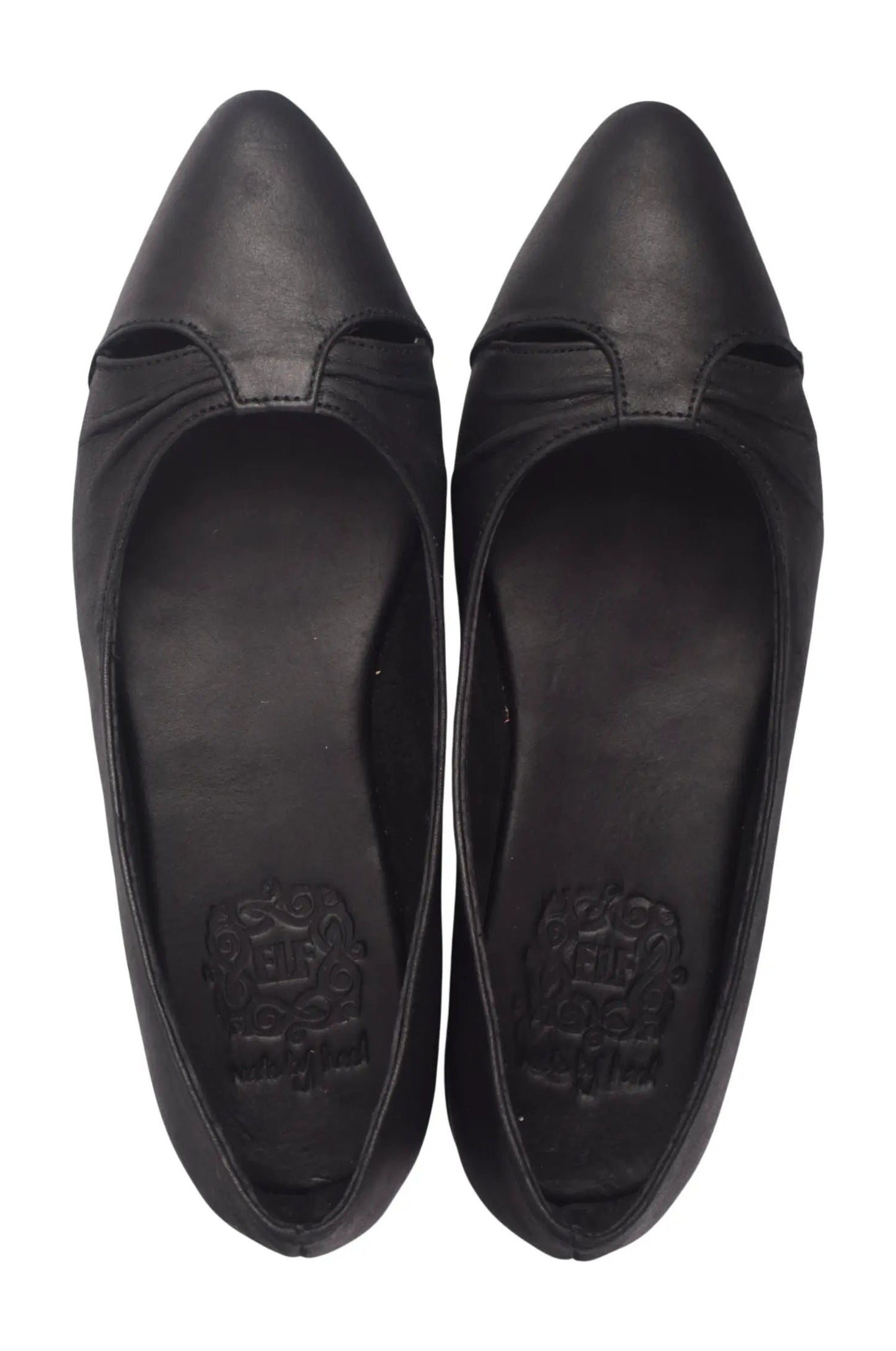 Siren Pointed Toe Leather Flats by ELF
