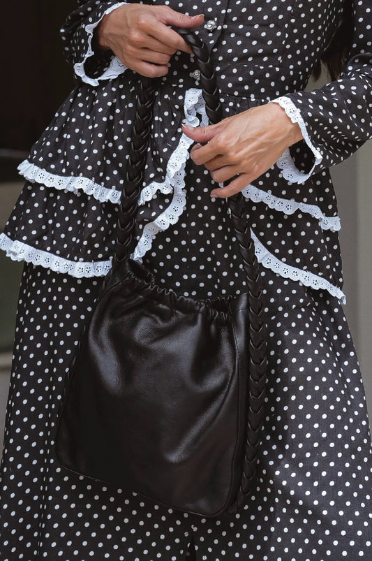 Sivuple Leather Shoulder Bag by ELF