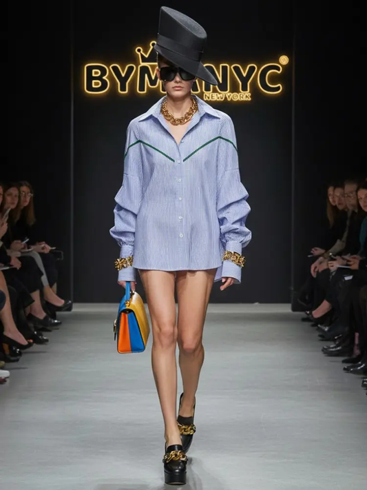 Skyline Striped Shirt • SOHO New Collection BYMANYC ® New York by BYMANYC ® New York