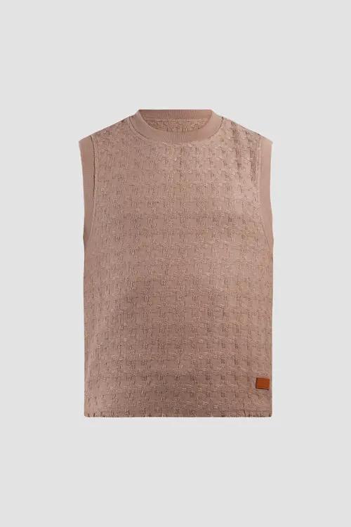 Sleeveless Knit Vest by Hideout