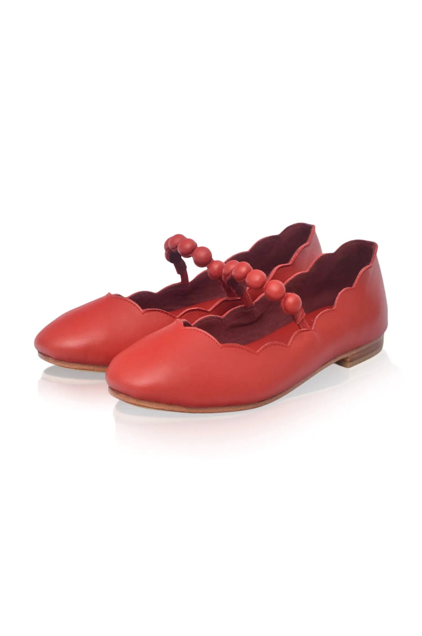 Solea Scalloped Mary Jane Flats by ELF