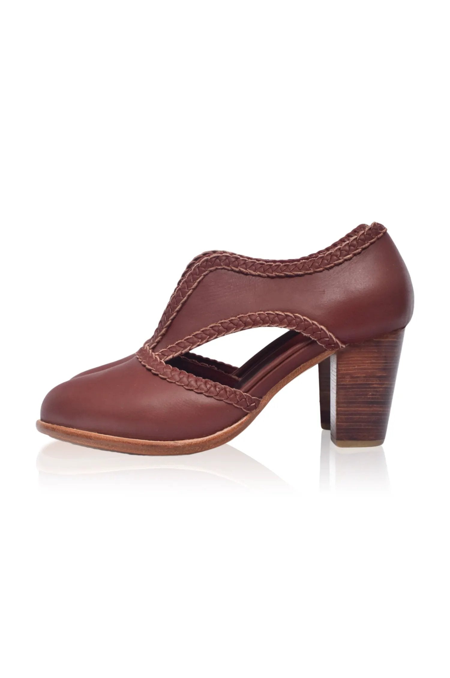 Spirit Walker Leather Heel Booties (Sz. 5, 5.5, 7.5 & 8) by Local