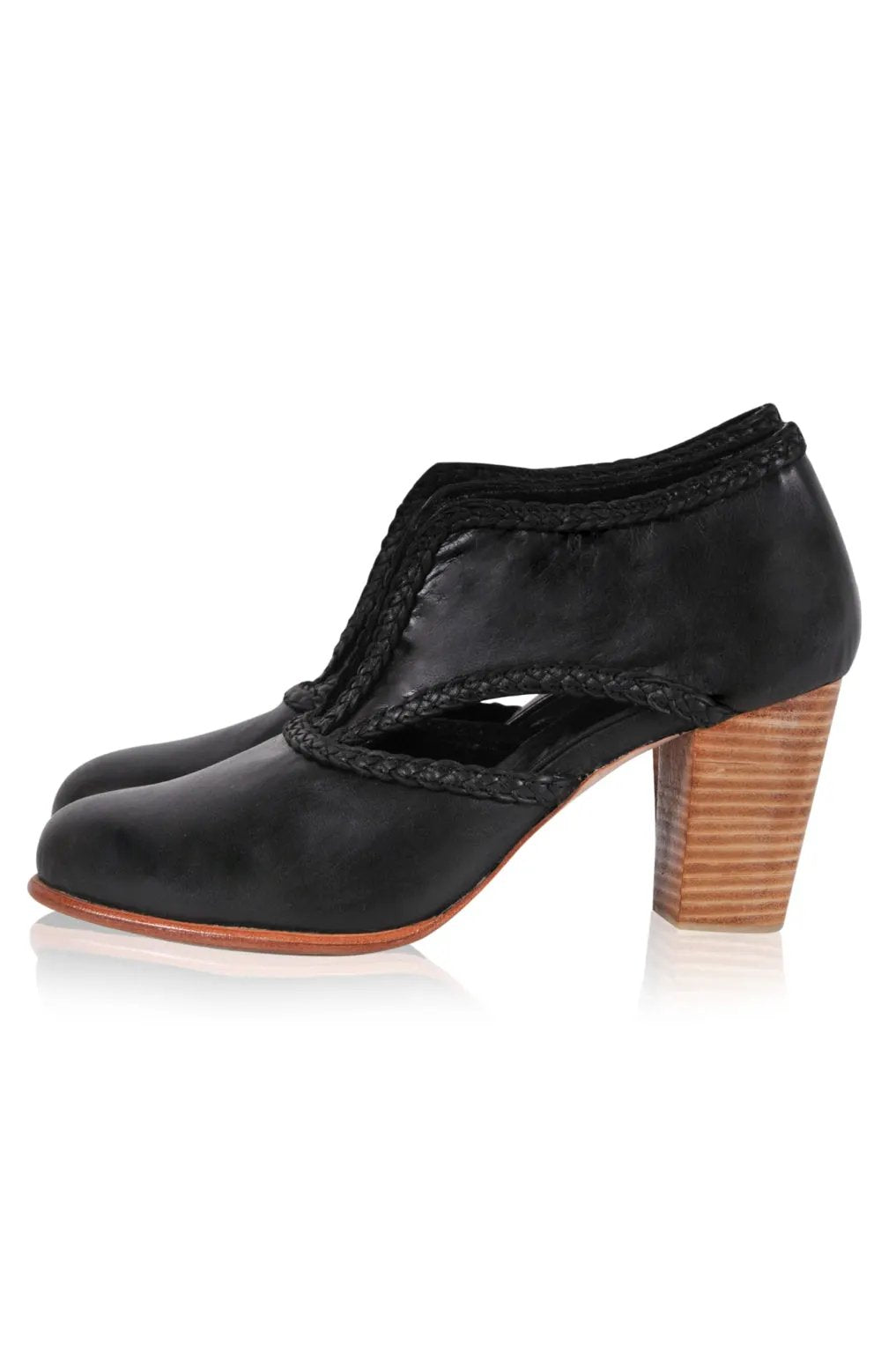Spirit Walker Leather Heel Booties by Local