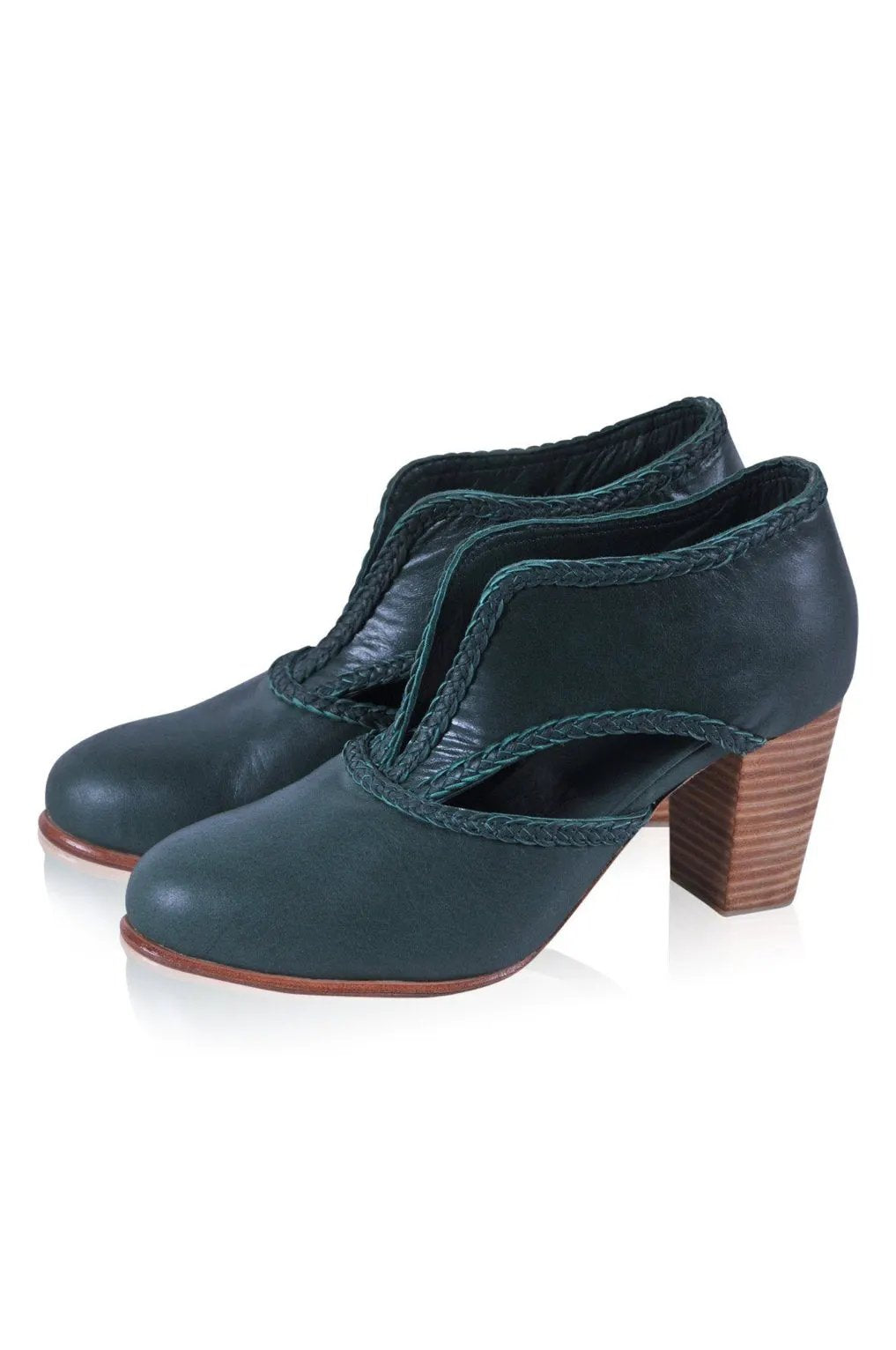 Spirit Walker Leather Heel Booties by Local
