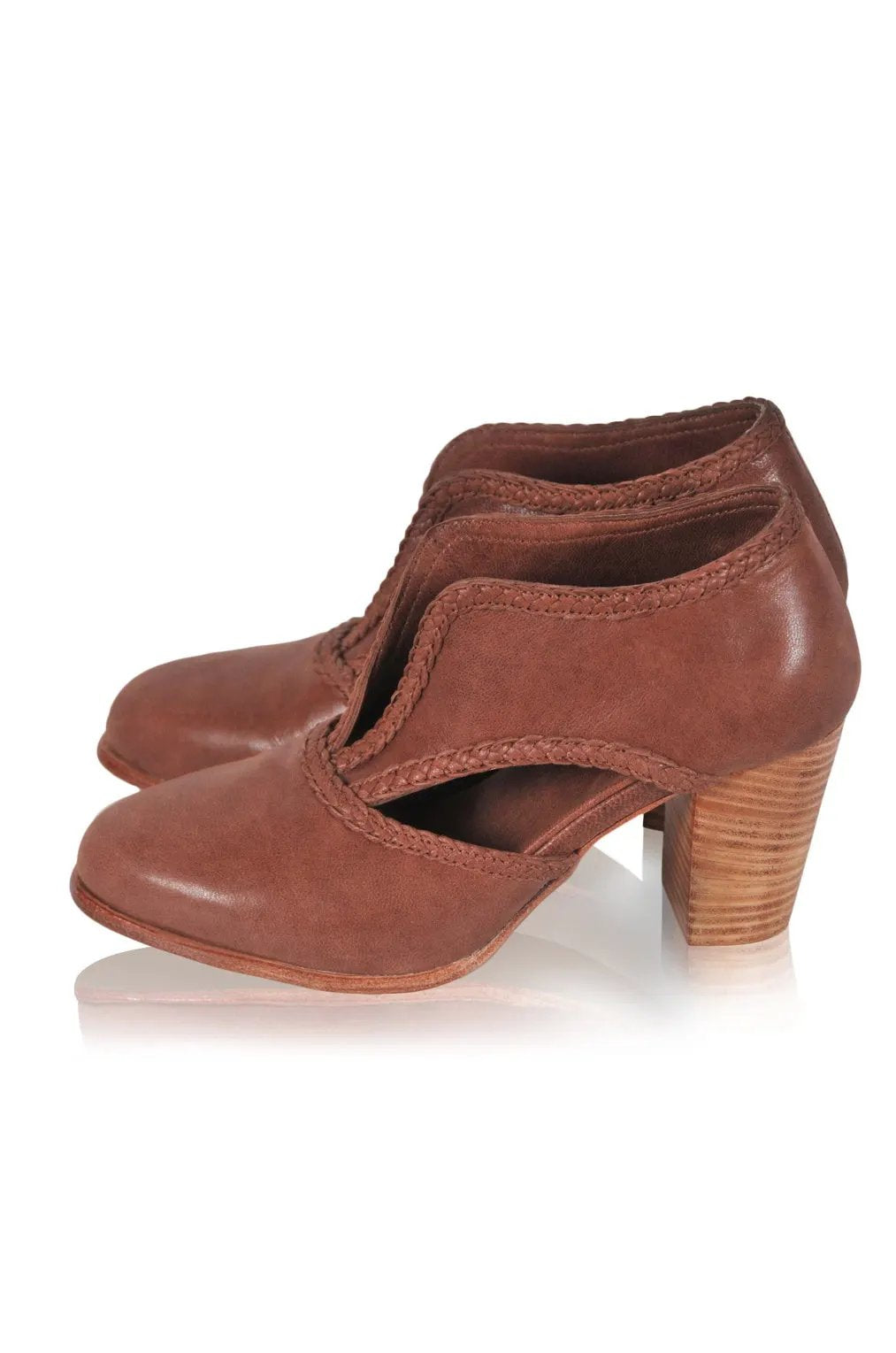 Spirit Walker Leather Heel Booties by Local