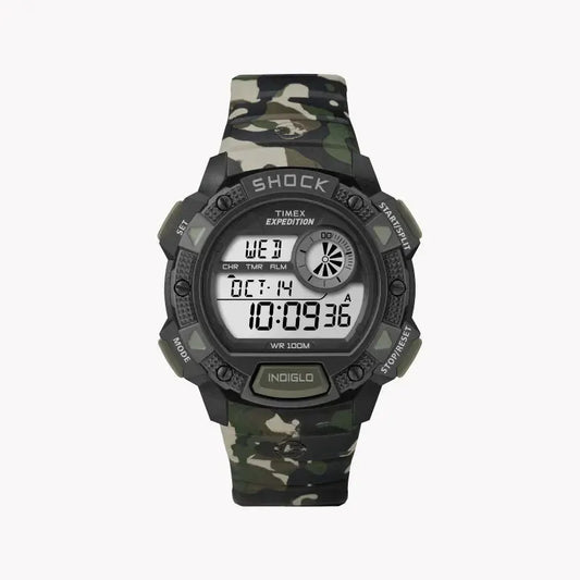 Timex Men's Camouflage Resin Watch, Digital Dial | T49976 by TIMEX