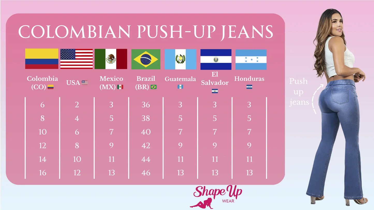 PUSH UP JEAN MHTP12413/15 (Petite/Long) by Shape Up