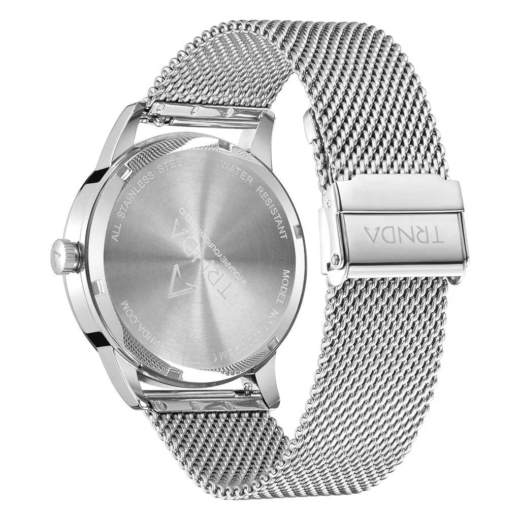 Trnda Men's Stainless Steel Watch, Seaweed Green Dial | Ts43mm by TRNDA