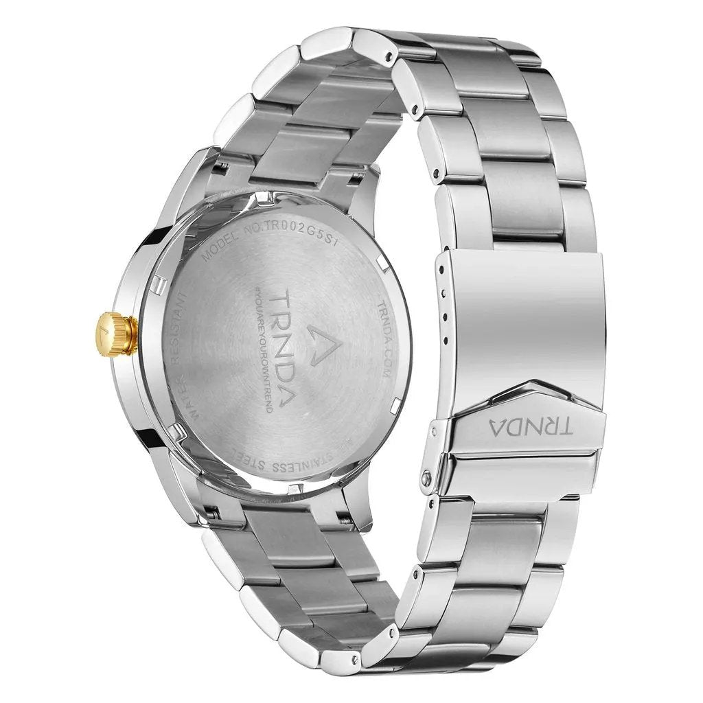 Trnda Men's Stainless Steel Watch, Gradient Gray Dial | Trn-Ss43g by TRNDA