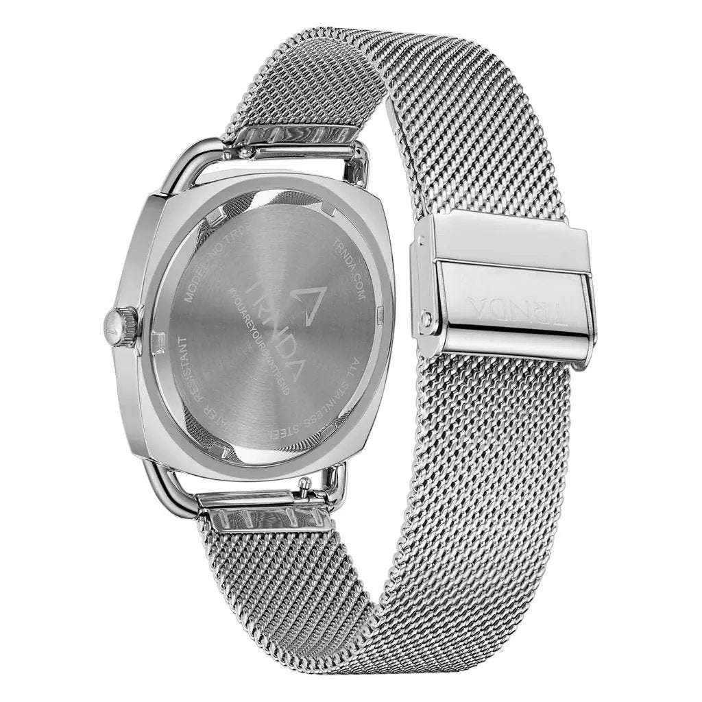Trnda Women's Stainless Steel Watch, Silver Mesh Band | Trn-35.8s by TRNDA